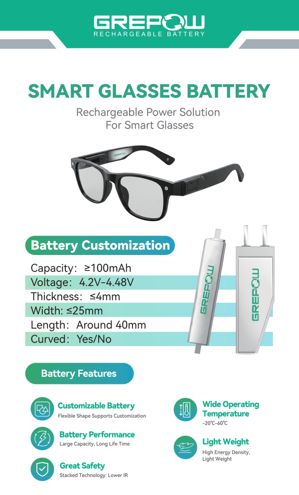 智能眼鏡電池 智能眼鏡電池